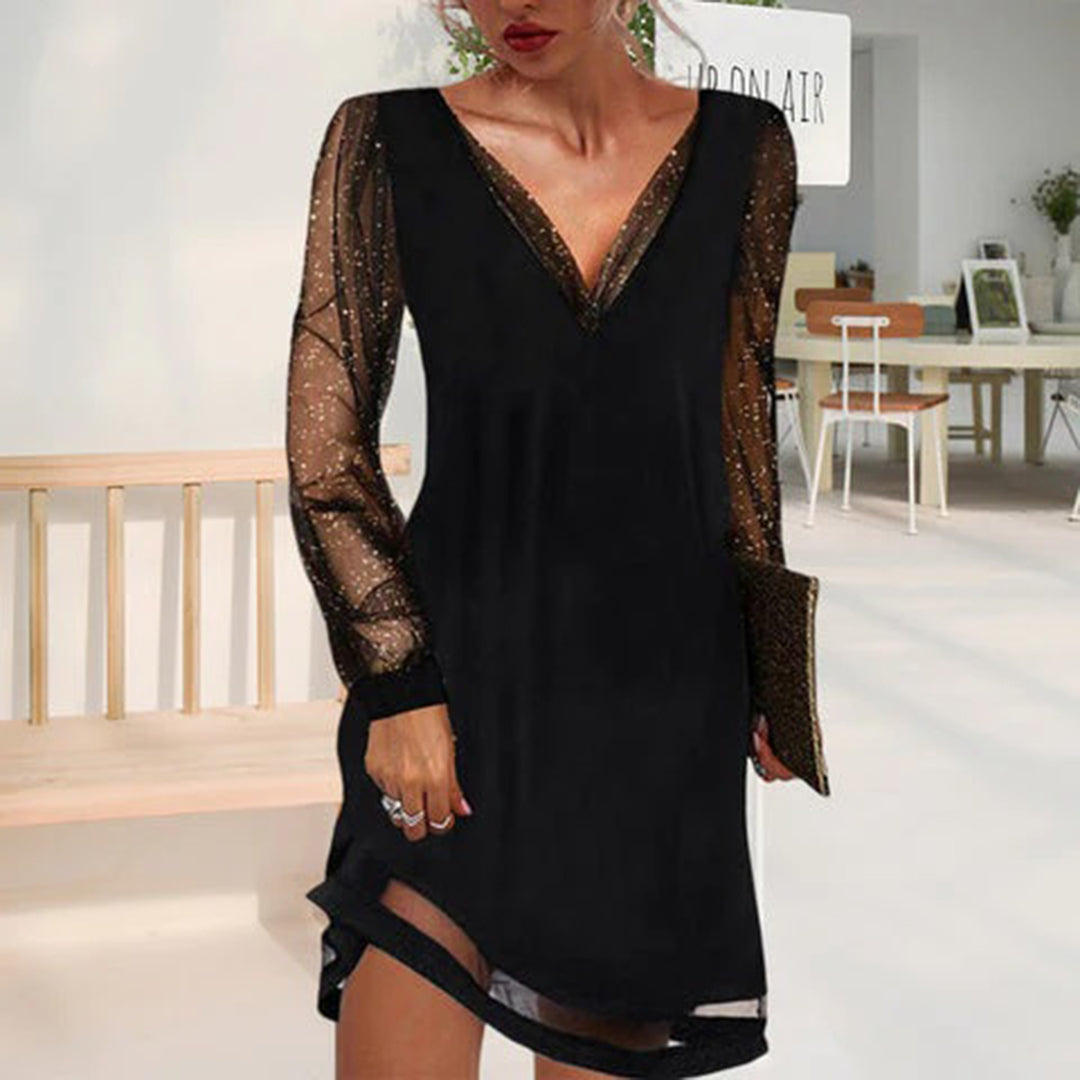 Elzemieke - Elegante jurk met V-hals