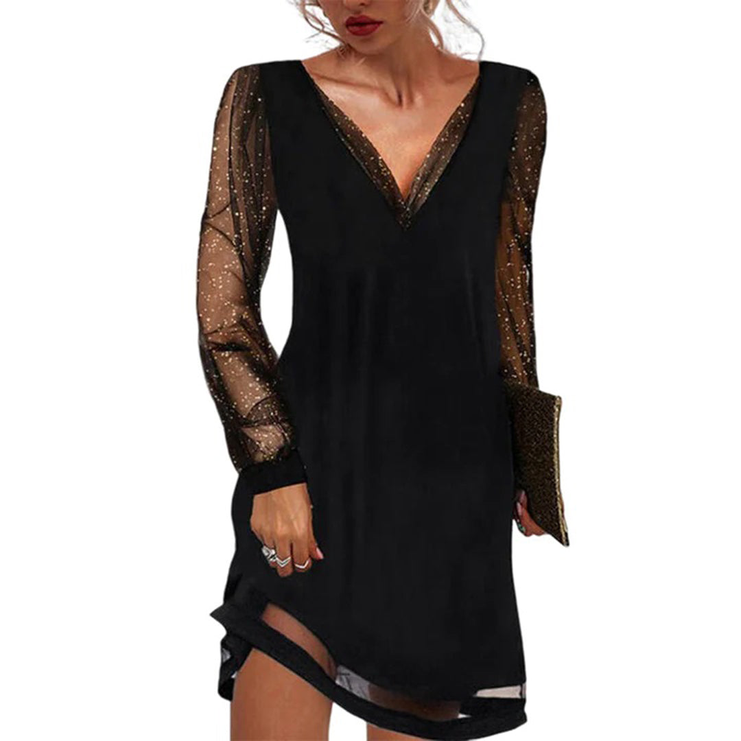 Elzemieke - Elegante jurk met V-hals