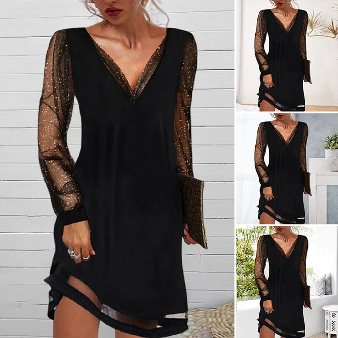 Elzemieke - Elegante jurk met V-hals