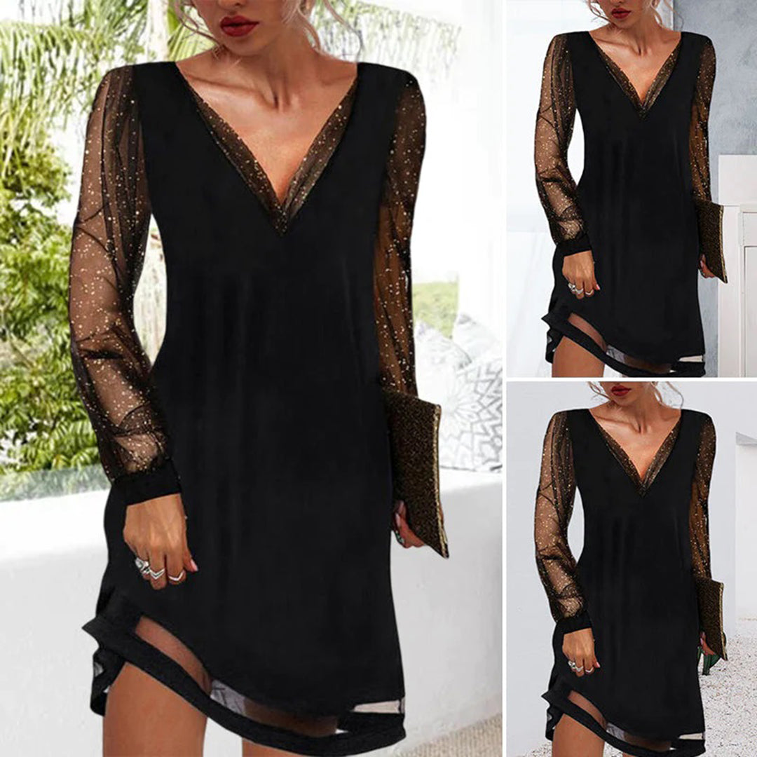 Elzemieke - Elegante jurk met V-hals
