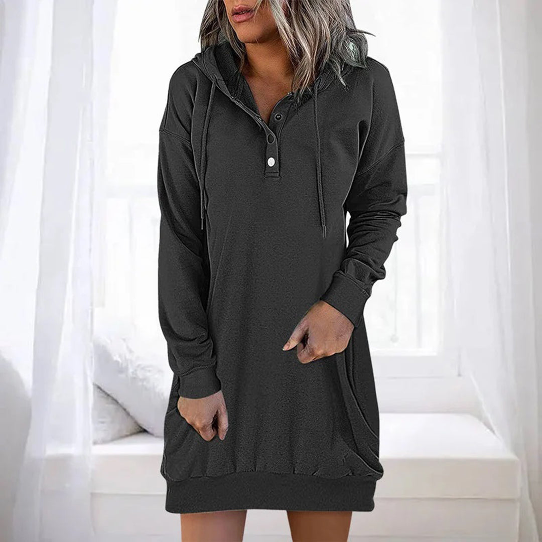 Laurien - Casual hoodie jurk