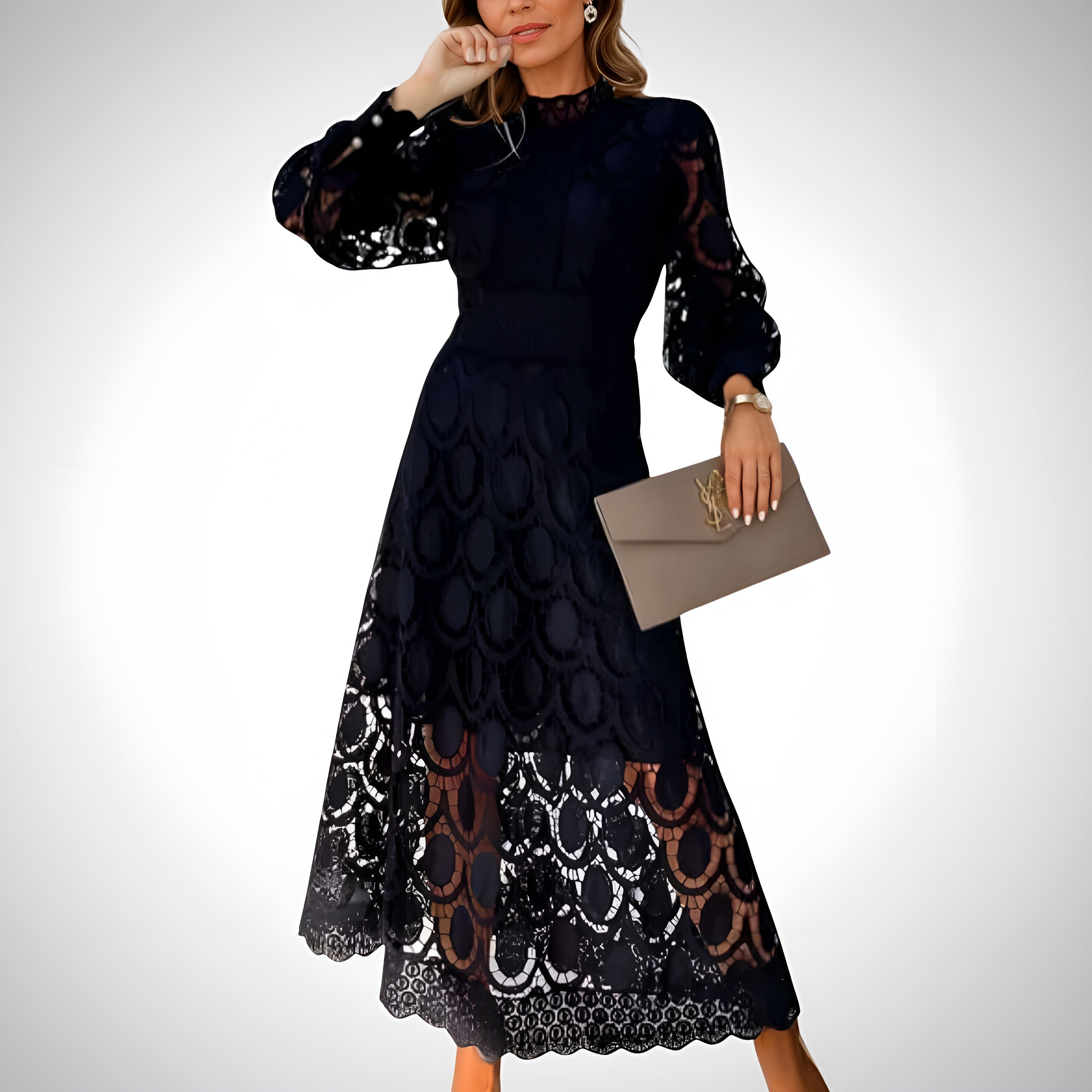 Juna - Elegante maxi jurk