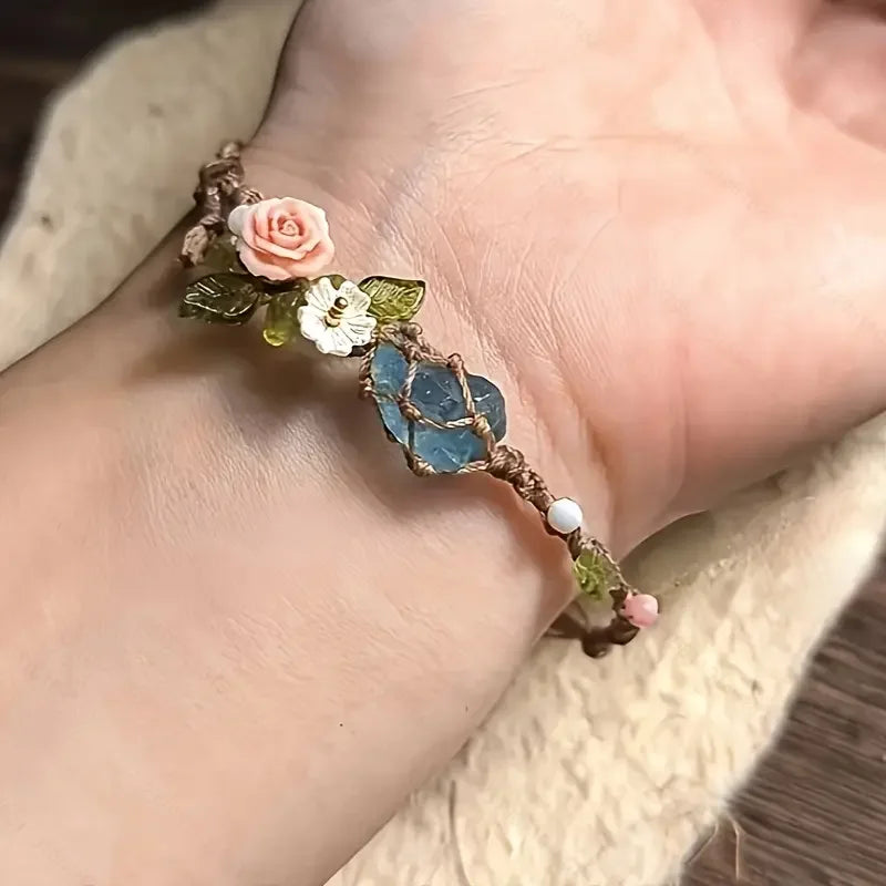 Elyssavine - Boheemse Armband Bloem & Kristal