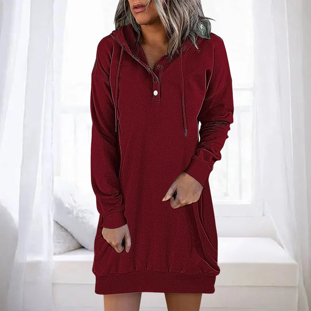 Laurien - Casual hoodie jurk