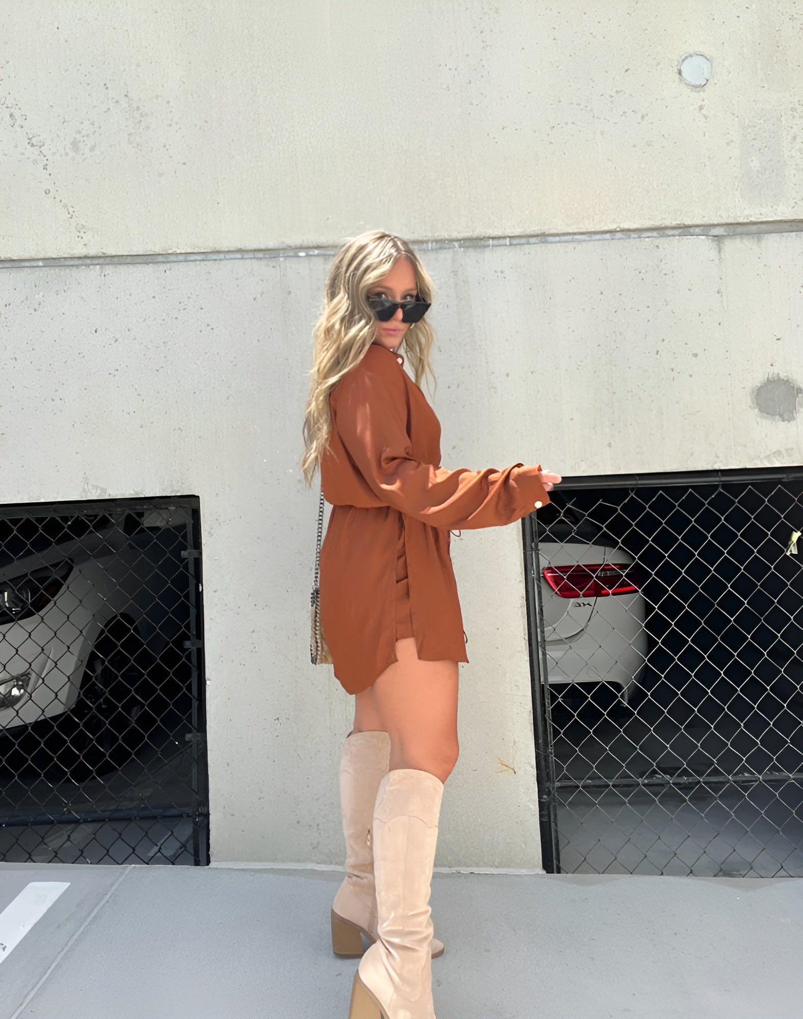 Demi - Satijnen korte jumpsuit