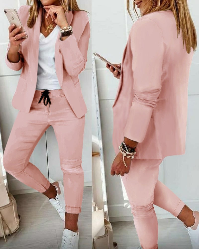 Xyla - Elegante tweedelige blazer set