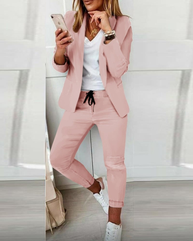 Xyla - Elegante tweedelige blazer set
