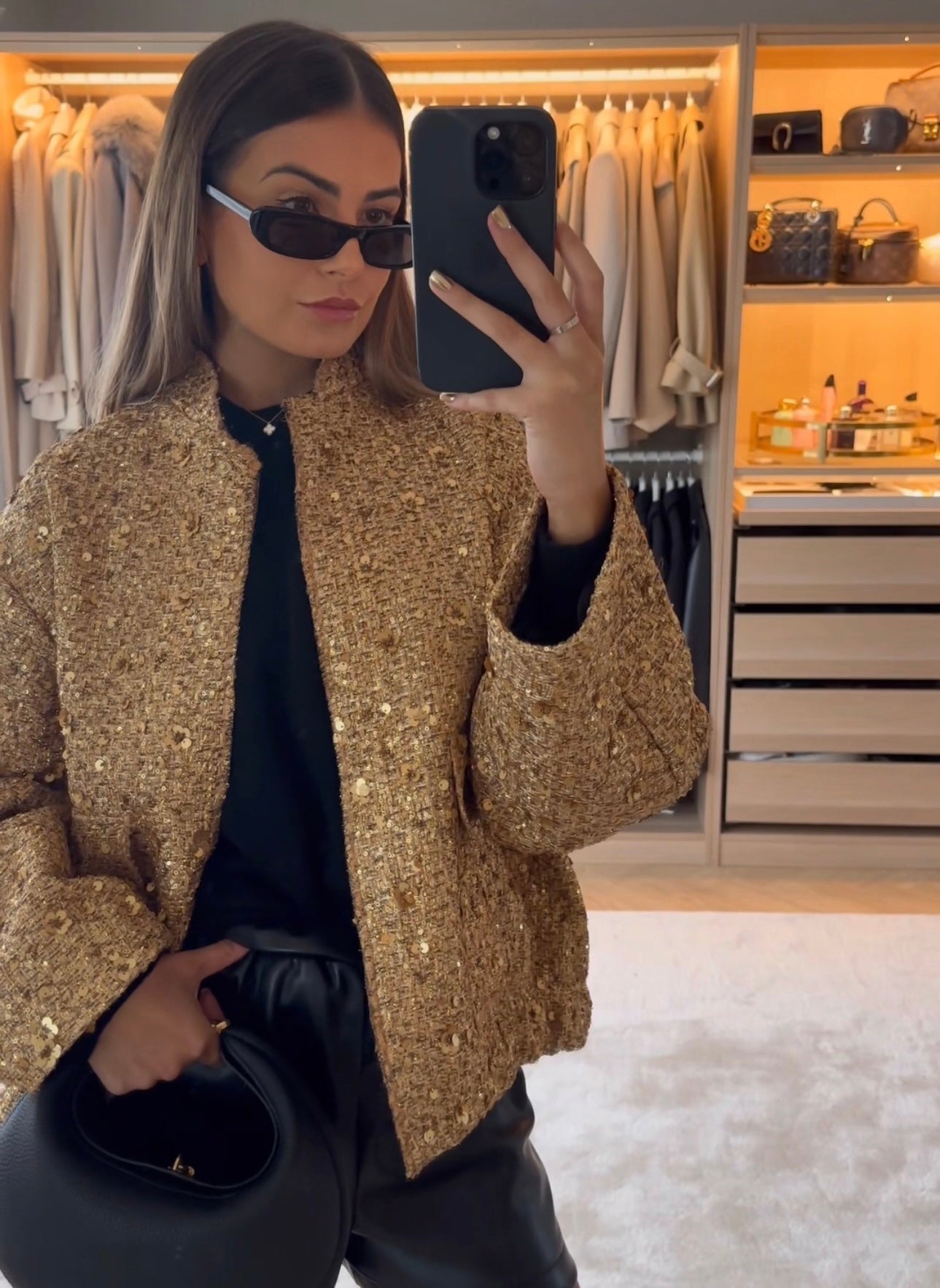 Sammie - Gouden Sequin Jacket