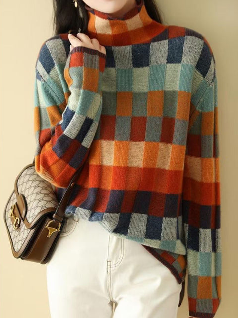 Hodierna™ - Vrouwen Wintertrui met Geometrisch Motief
