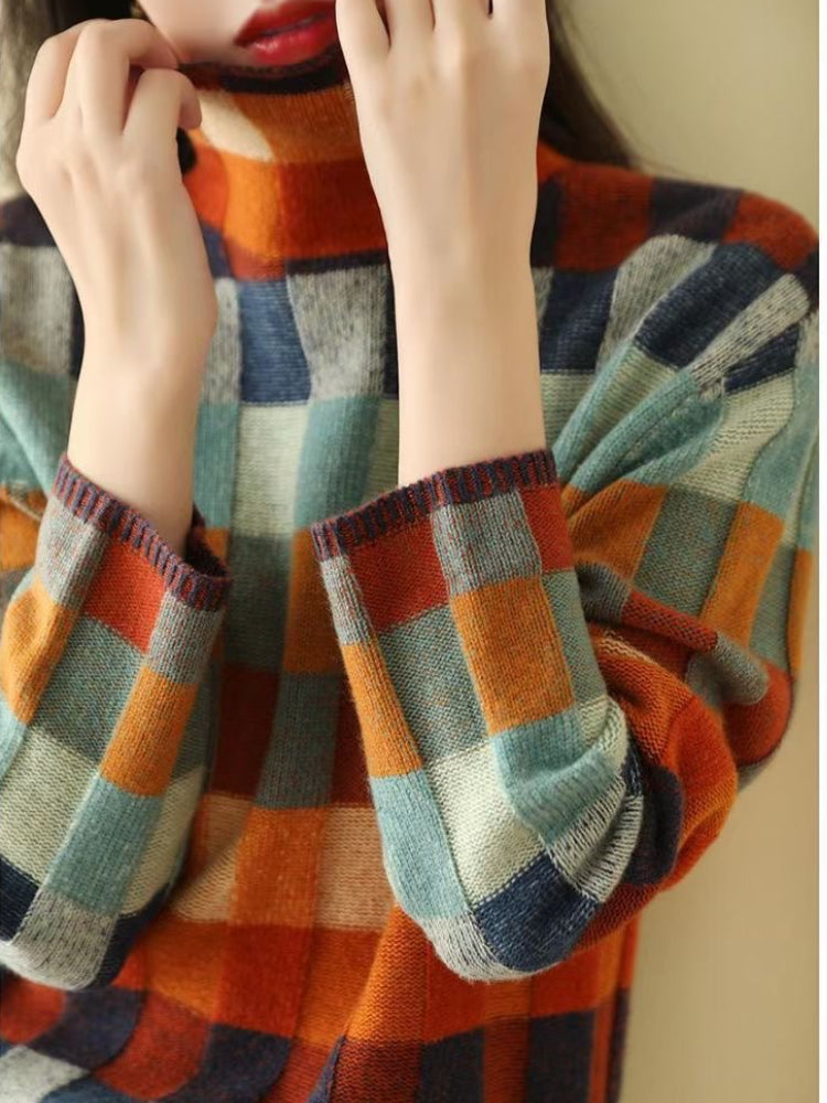 Hodierna™ - Vrouwen Wintertrui met Geometrisch Motief