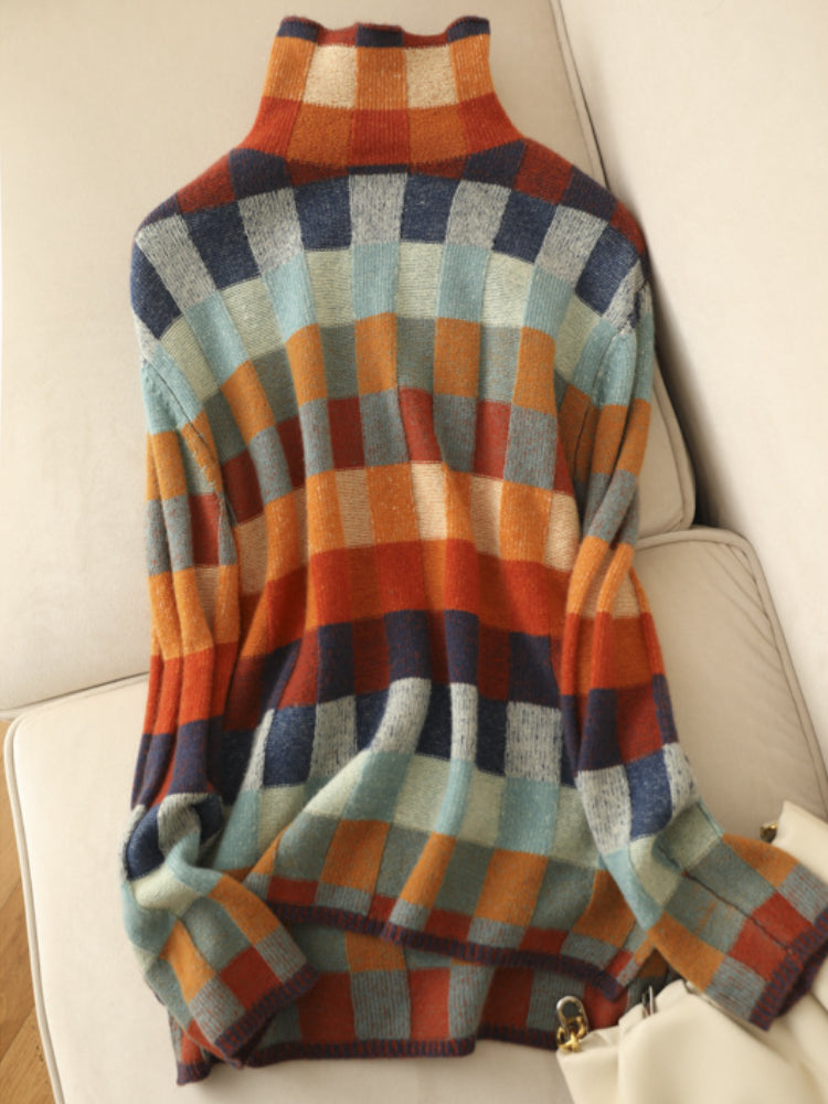 Hodierna™ - Vrouwen Wintertrui met Geometrisch Motief