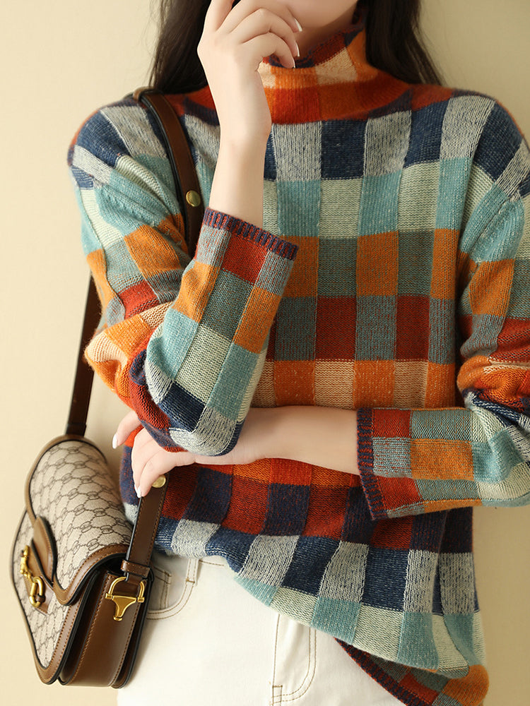 Hodierna™ - Vrouwen Wintertrui met Geometrisch Motief