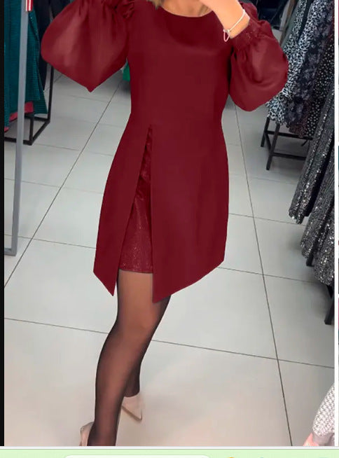 Carine™ - Elegante midi jurk met split
