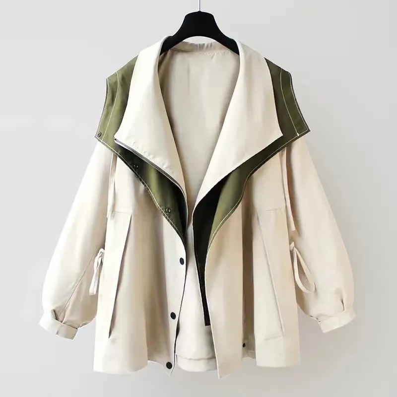 Lilian - Stijlvolle Stijlvolle Waterabsorberende trenchcoat