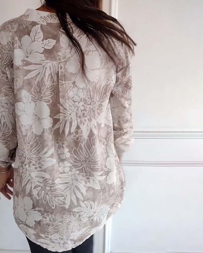 Ève™ - Dames Sweatshirt Hartprint Lange Mouwen