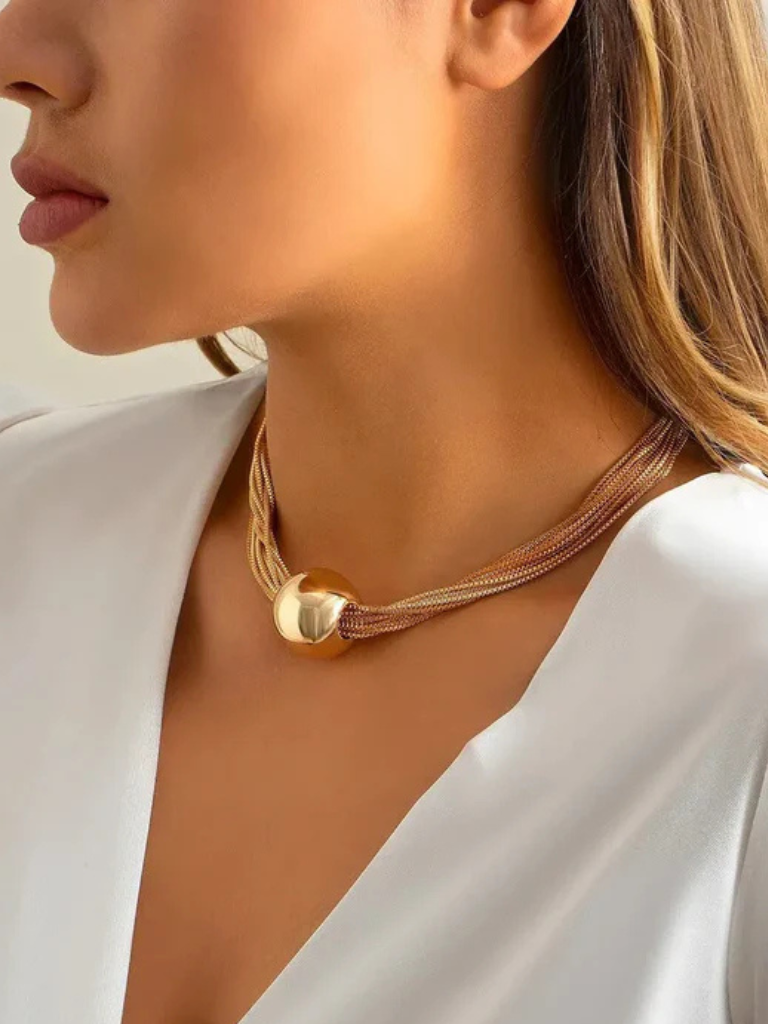 Brisavora - Luxe Collier met Elegante Bal