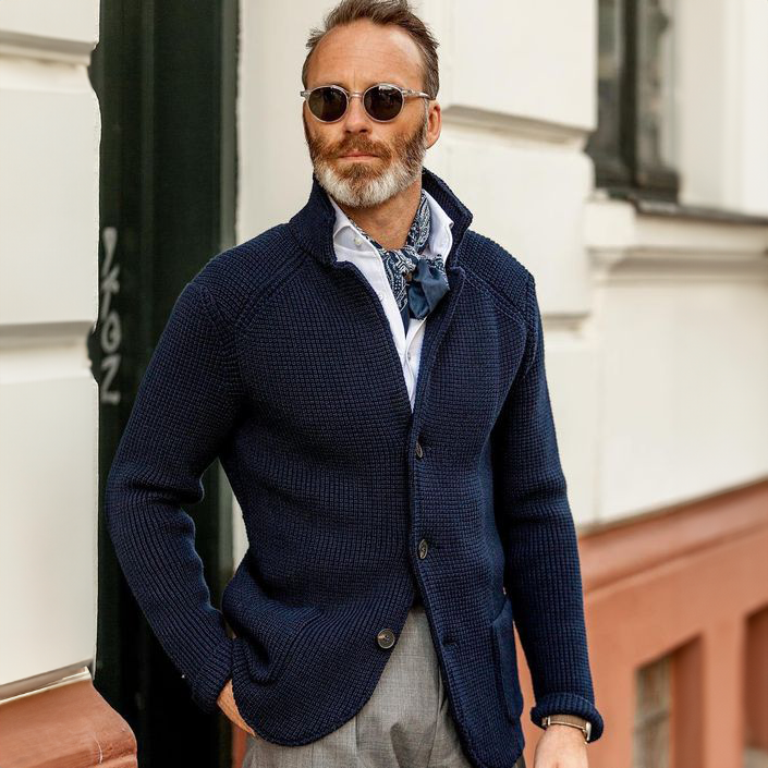 Arnaud™ - Heren Retro Cardigan