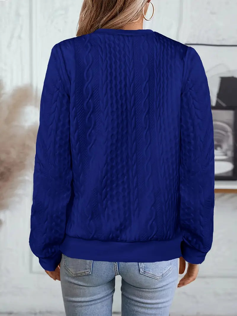 Elanisse™ - Casual damesjas met baseballkraag, ritssluiting, gestructureerde stof