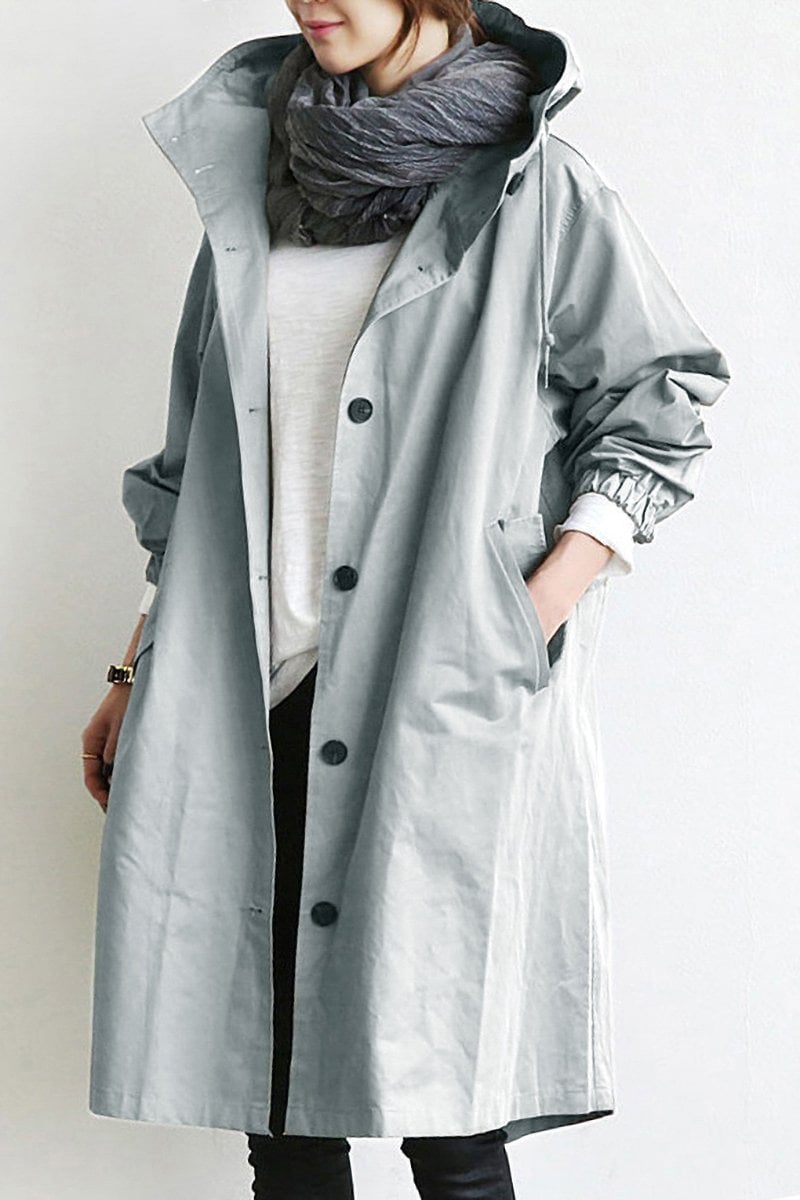 Henriette™ - Elegante lange cardigan voor dames met kraag en zakken