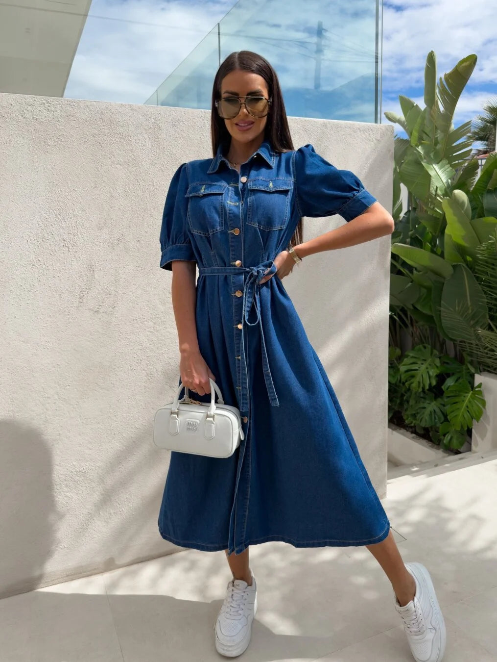 Daphne - Sunshine Denim Jurk