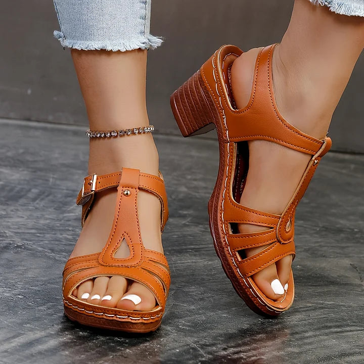 Eliette™ - Orthopedische Platform Sandalen - Retro elegantie en absoluut comfort