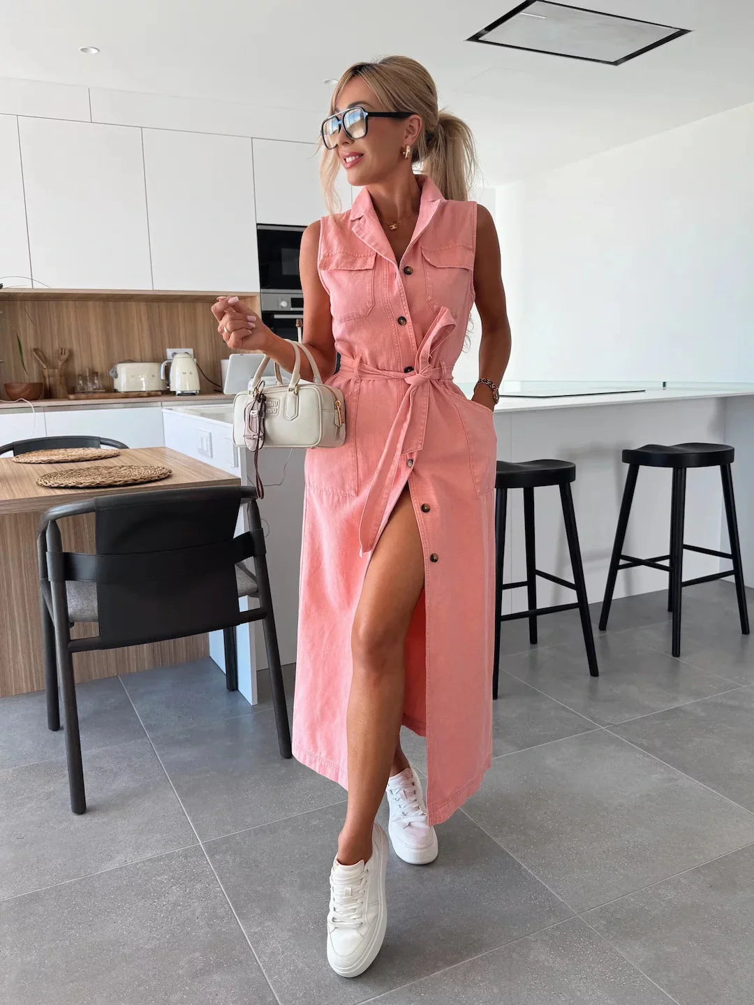 Diane - Maxi Denim Jurk