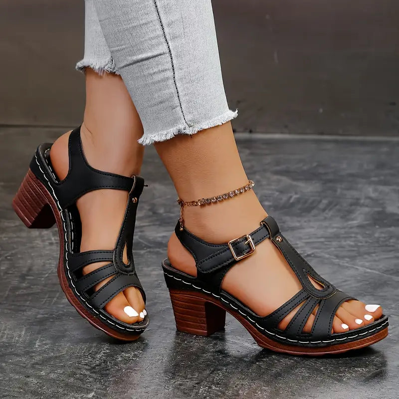 Eliette™ - Orthopedische Platform Sandalen - Retro elegantie en absoluut comfort