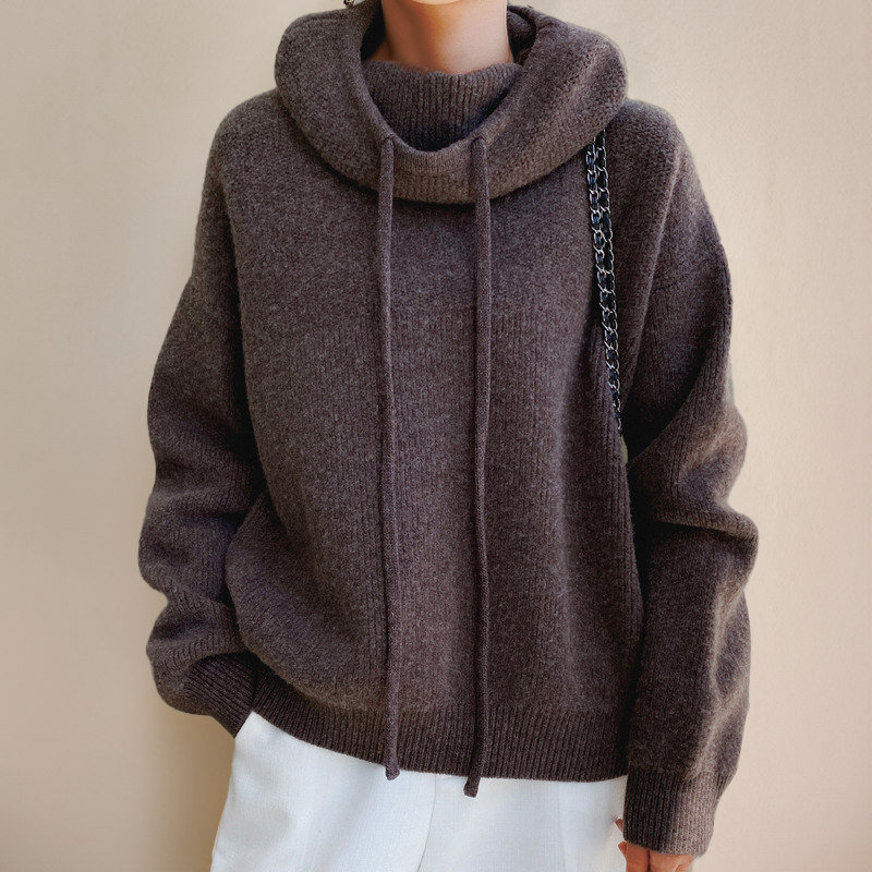 Aurore™ - Dames Trui Hoge Hals Gebreid Herfst