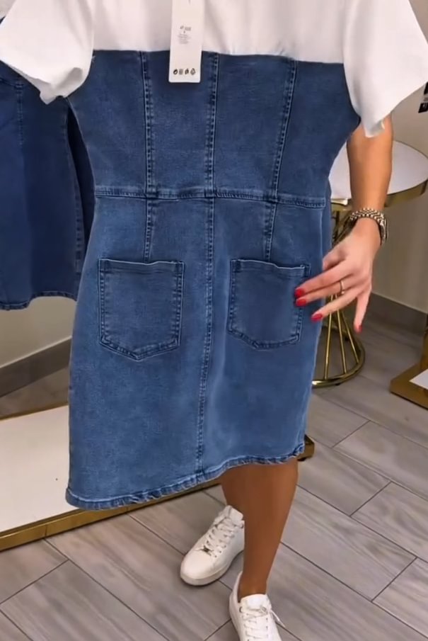 Fiep™ - Korte denim jurk