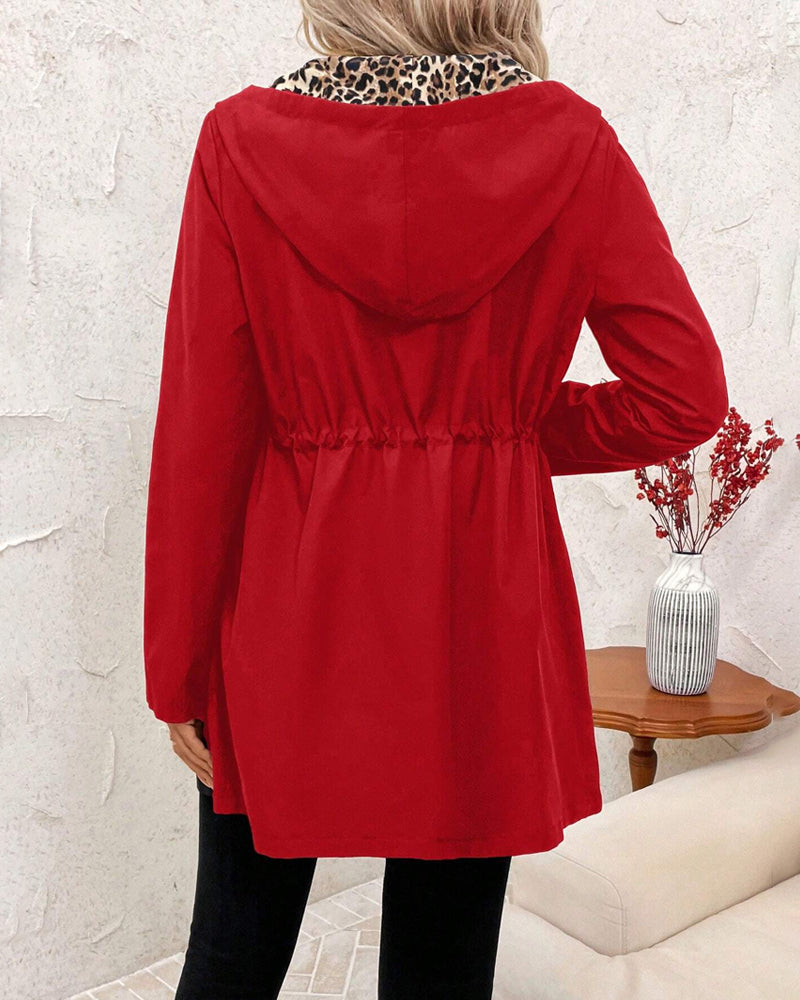 Fioraine - Elegante Luipaardprint Jas voor Dames