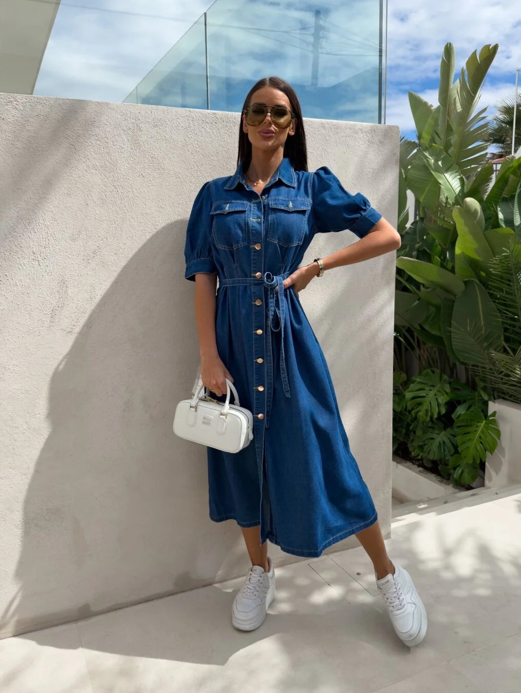 Daphne - Sunshine Denim Jurk