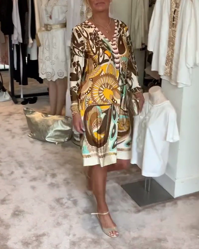 Marianne - Vintage Print Jurk