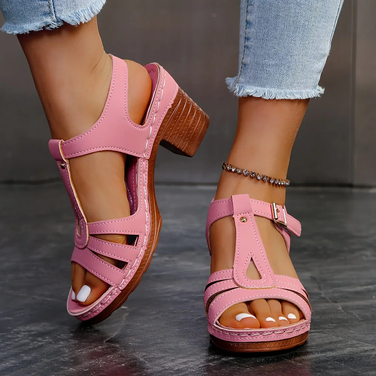 Eliette™ - Orthopedische Platform Sandalen - Retro elegantie en absoluut comfort