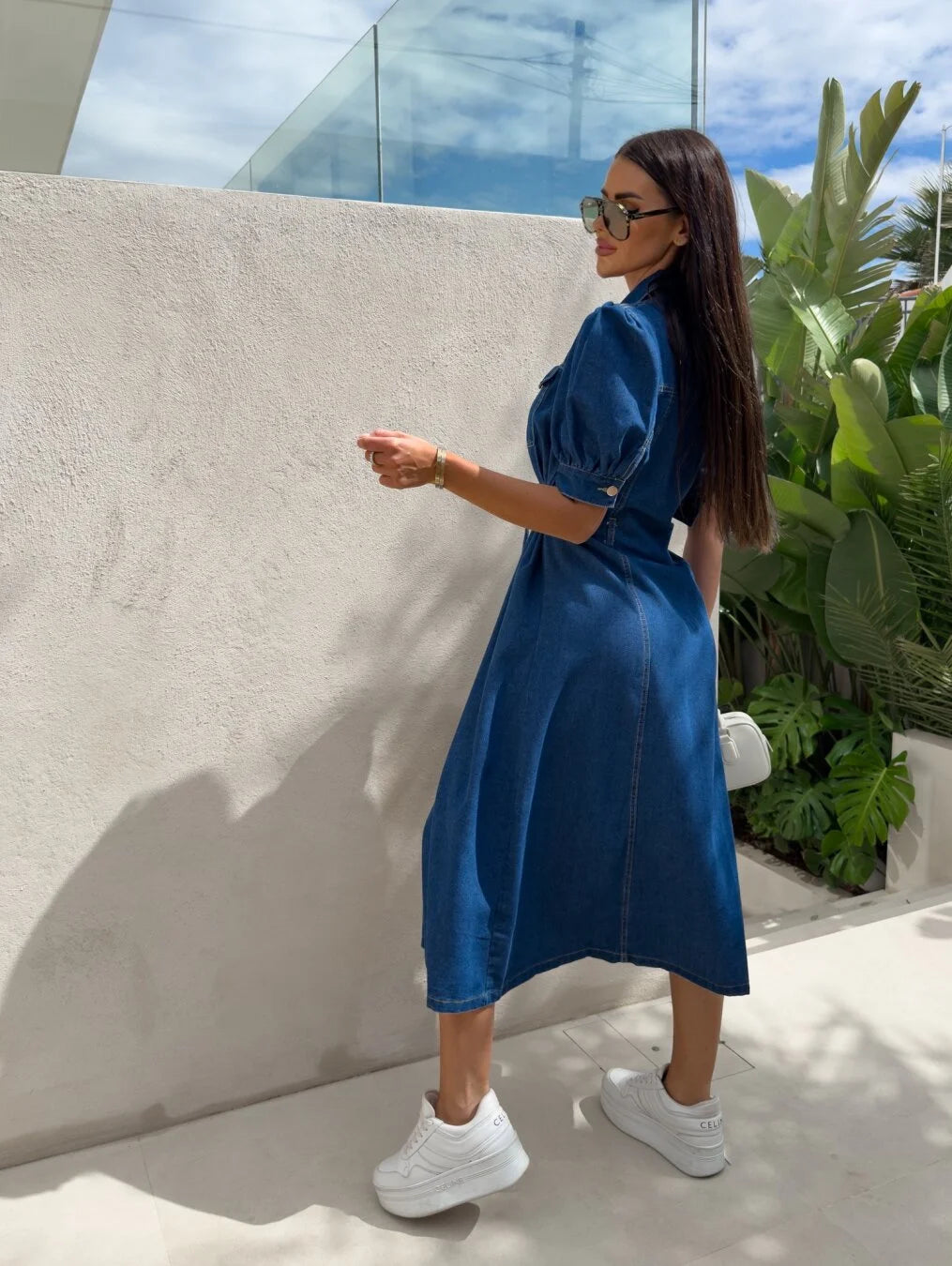 Daphne - Sunshine Denim Jurk