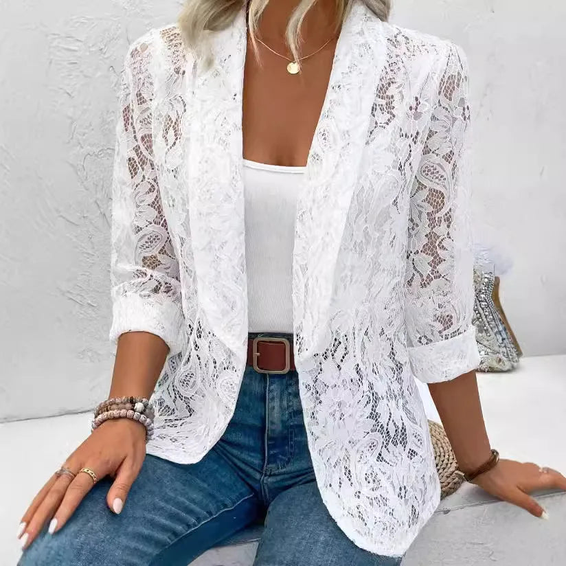 Félicie - Elegante kanten blazer