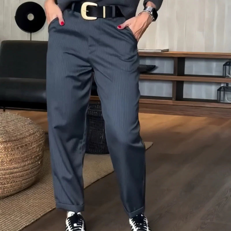 Rose - Rechte broek met hoge taille voor dames