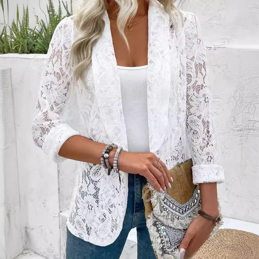 Félicie - Elegante kanten blazer