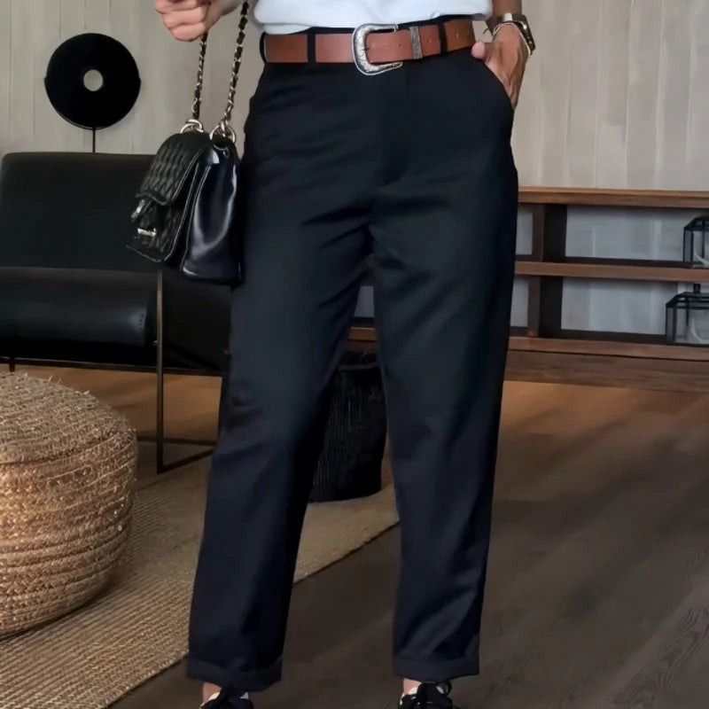 Rose - Rechte broek met hoge taille voor dames