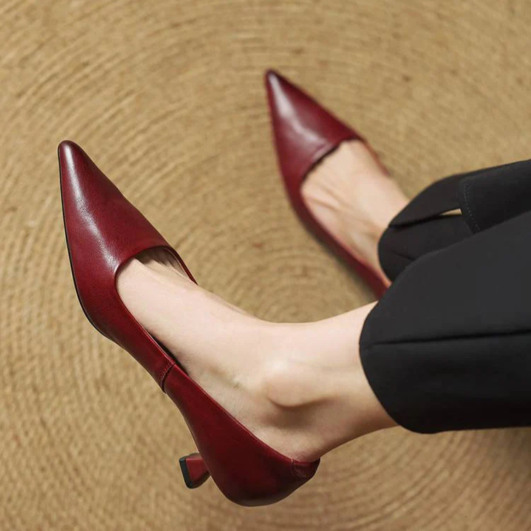 Lunessae - Elegante Leren Hakken