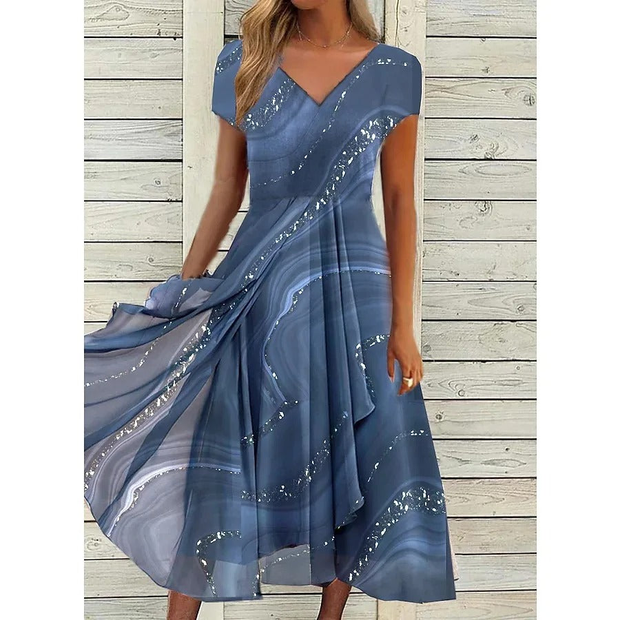 Rosalinde™ - Midi-jurk met V-hals
