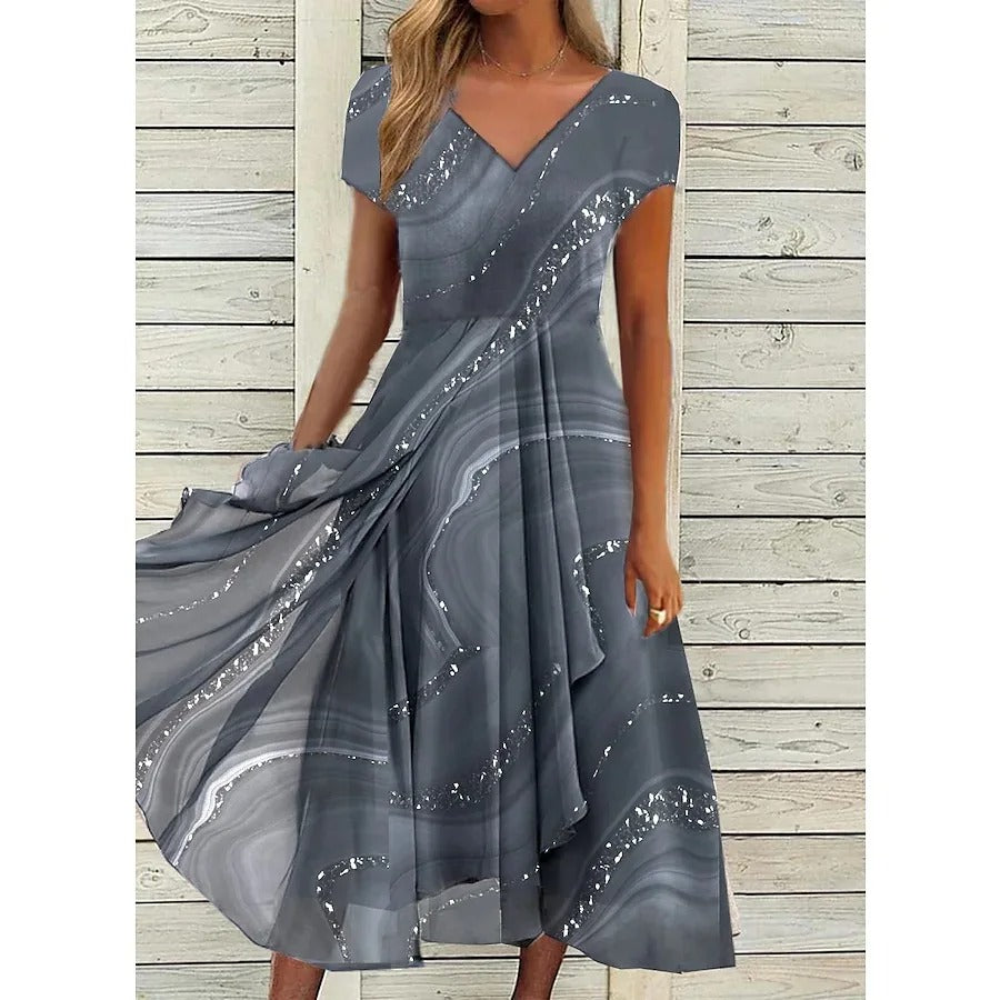 Rosalinde™ - Midi-jurk met V-hals