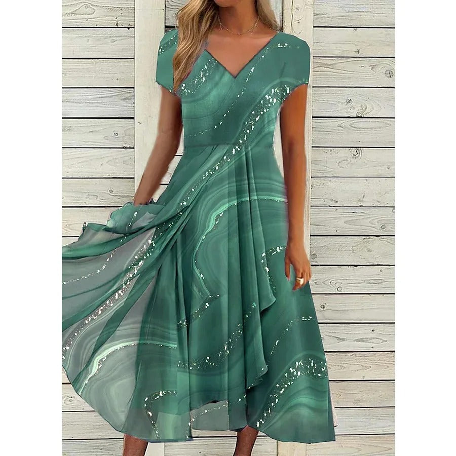 Rosalinde™ - Midi-jurk met V-hals