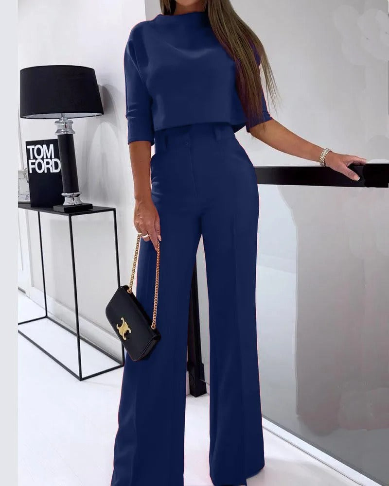 Sharon - Elegante casual top en broek