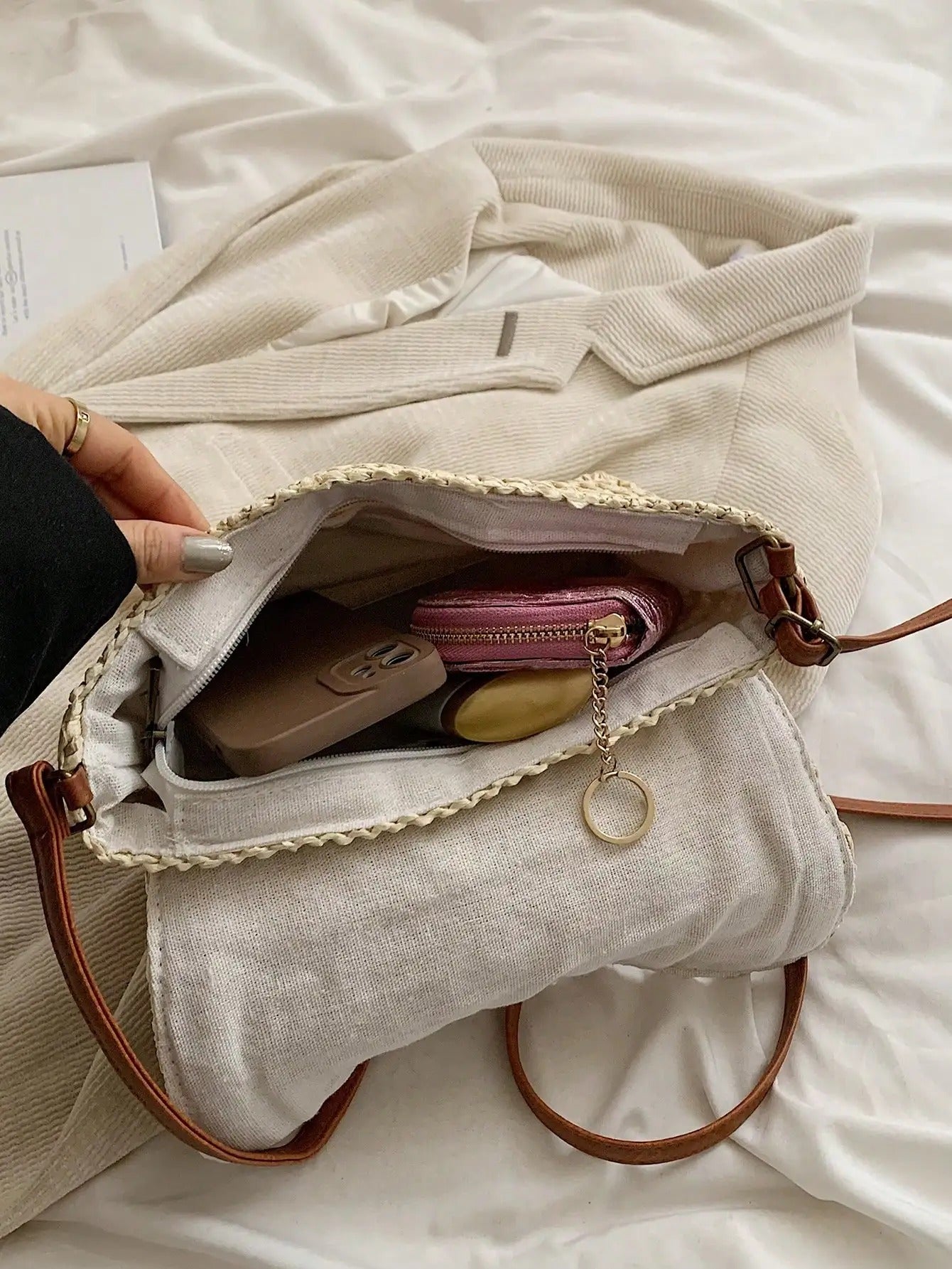 Evelien™ - Schoudertas van natuurlijk stro – Het onmisbare zomeraccessoire