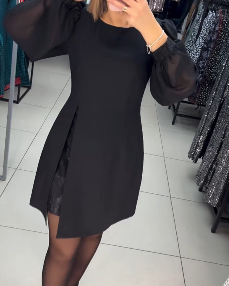 Carine™ - Elegante midi jurk met split