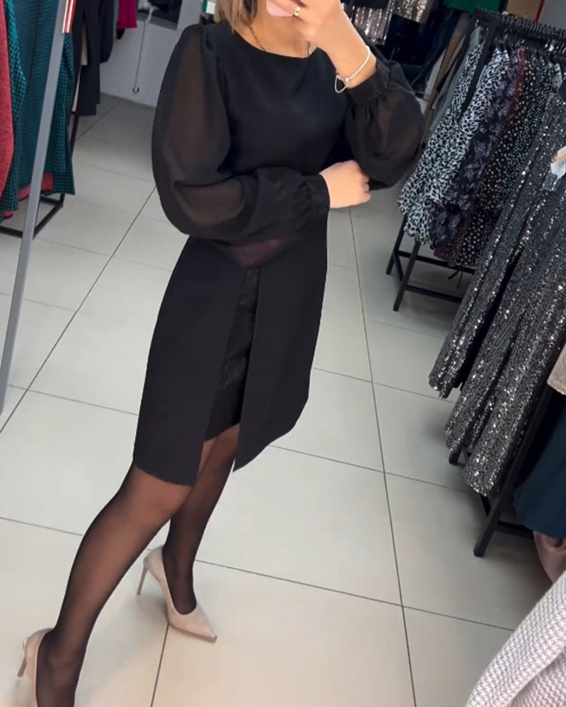 Carine™ - Elegante midi jurk met split