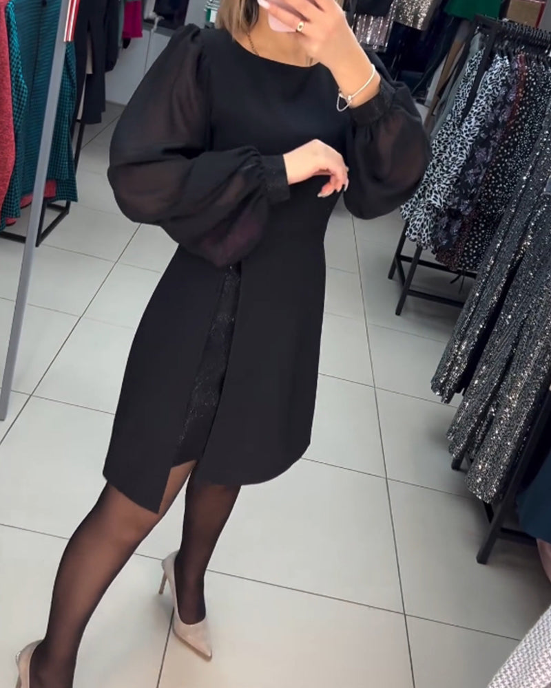 Carine™ - Elegante midi jurk met split