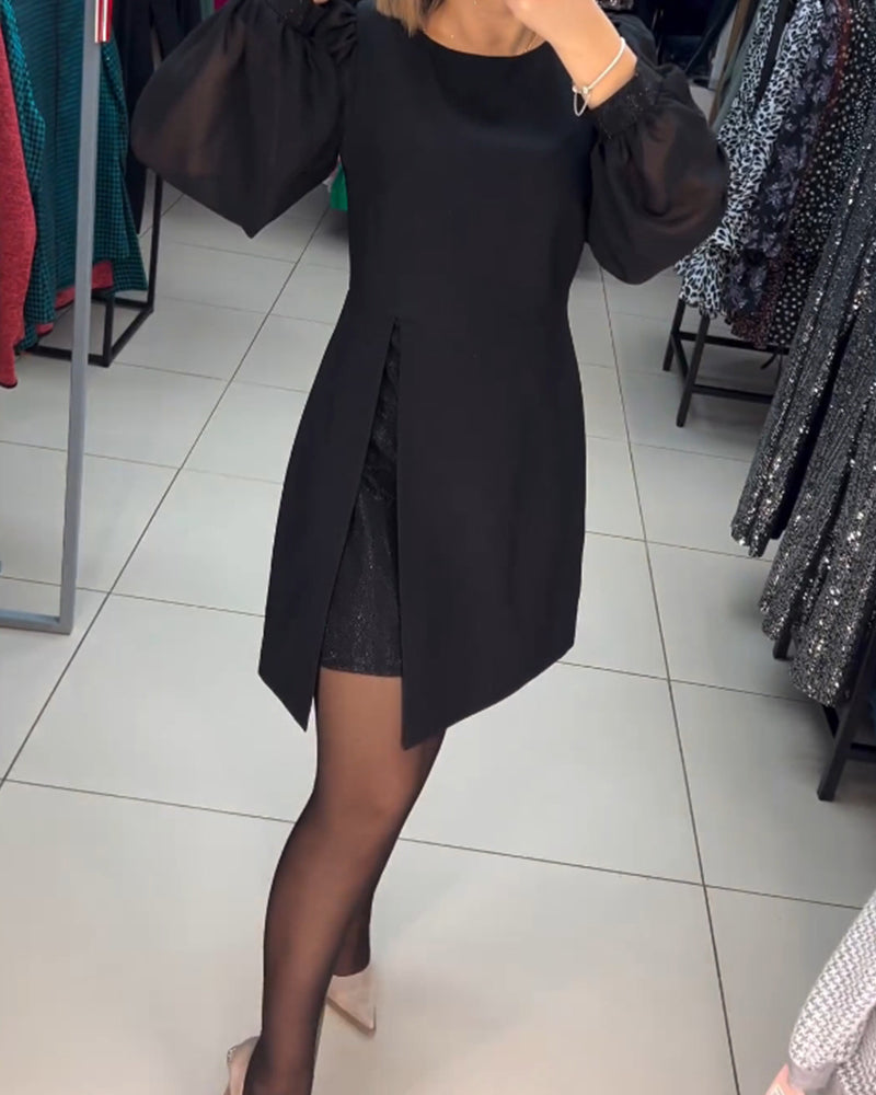 Carine™ - Elegante midi jurk met split