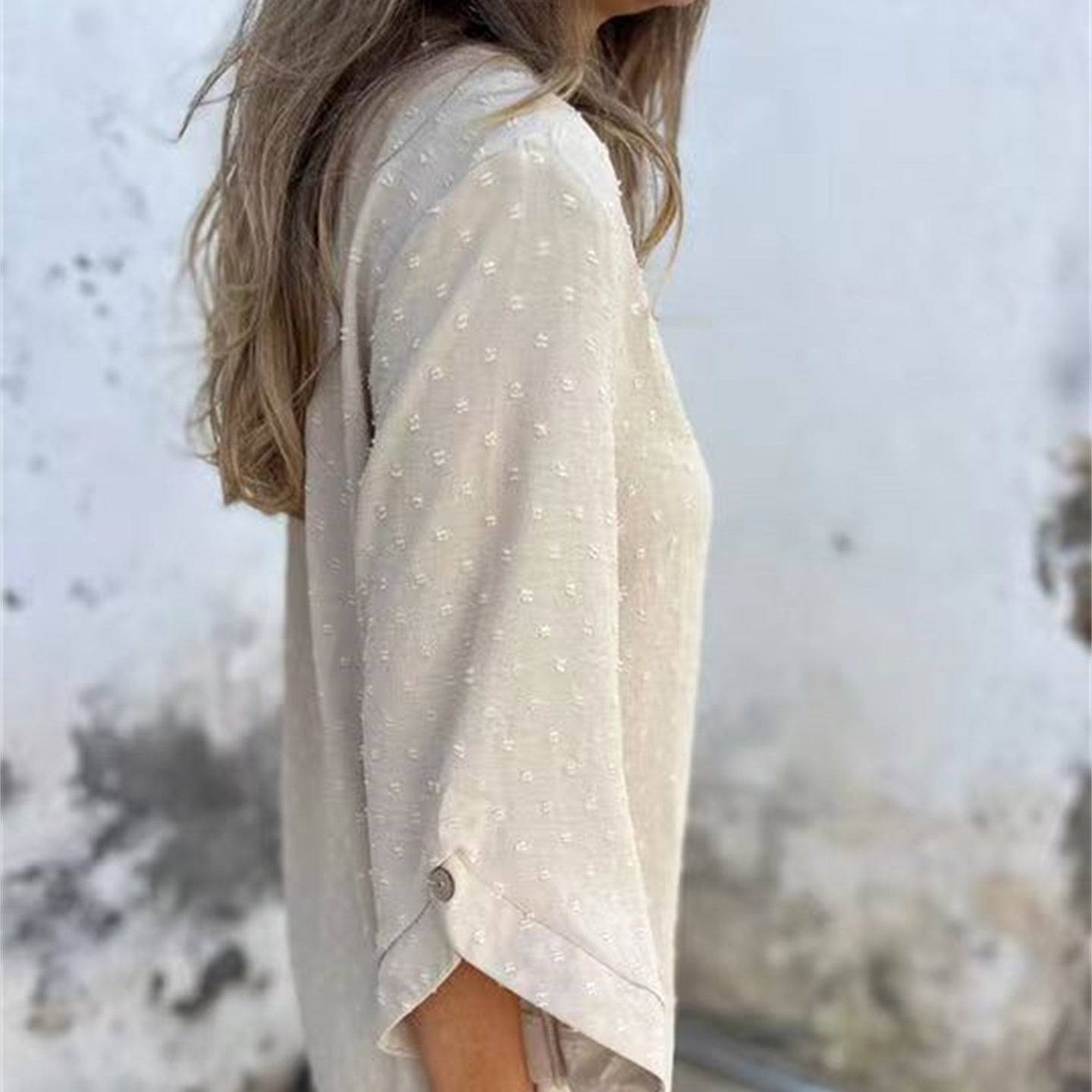 Marinette™ - Casual jacquard bovenstuk met ronde hals voor dames