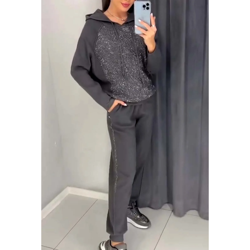 Cécile™ - Casual Set met Capuchon en Broek voor Dames